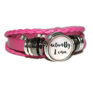 "actually, I can" bracelet